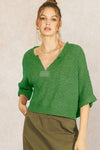 Nothing To It Sweater - Green