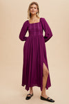 Midnight Mantra Dress - Plum