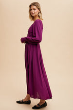 Midnight Mantra Dress - Plum