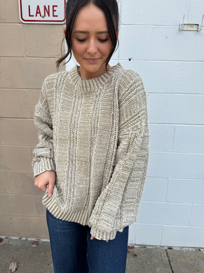 More Than One Way Sweater - Olive