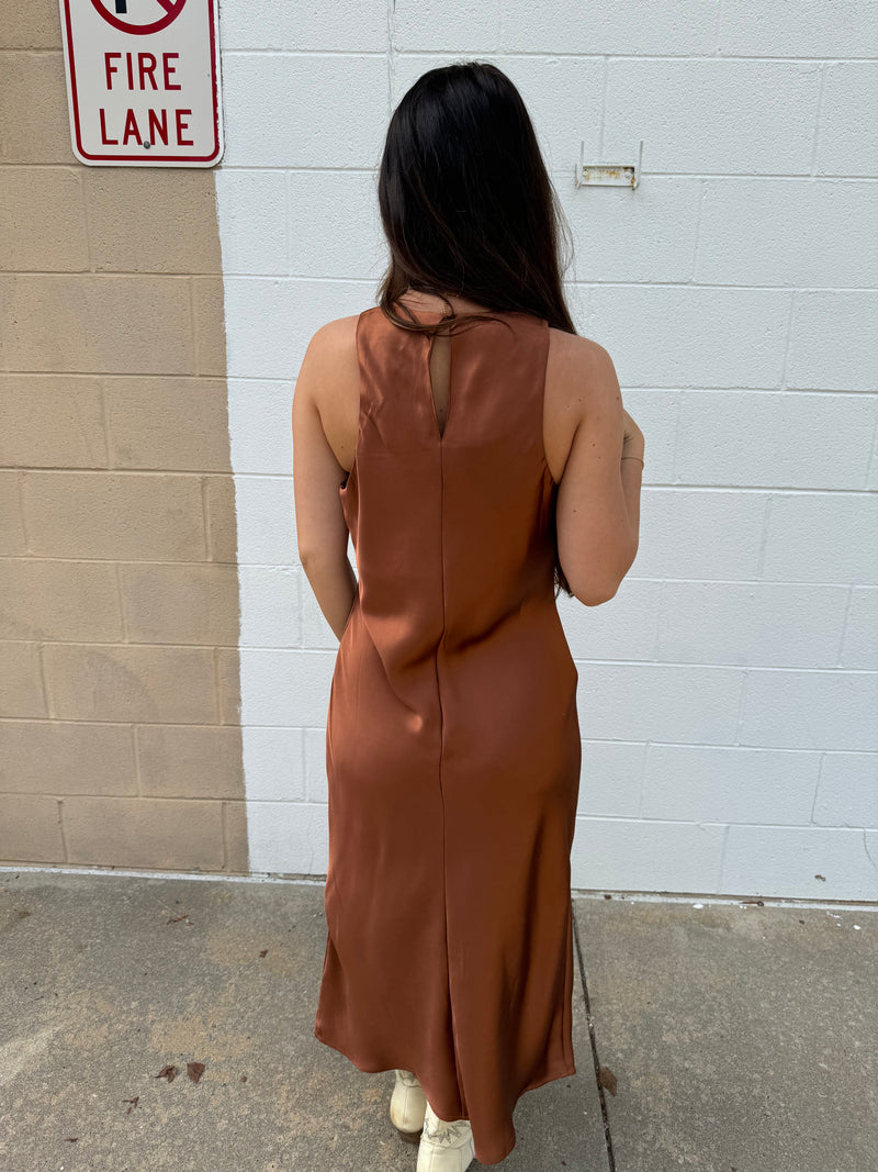 Invitation Only Dress - Brown