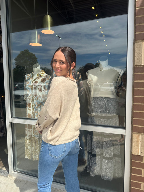 Well Rounded Cardigan - Horseshoe