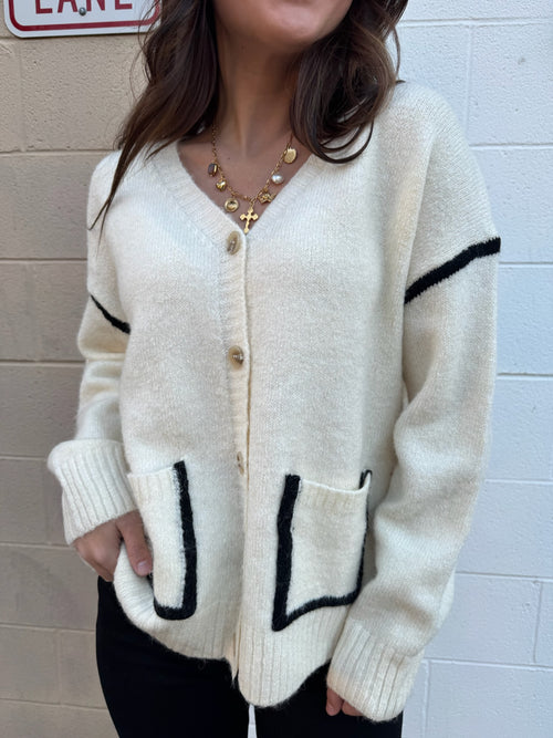 White Christmas Cardigan