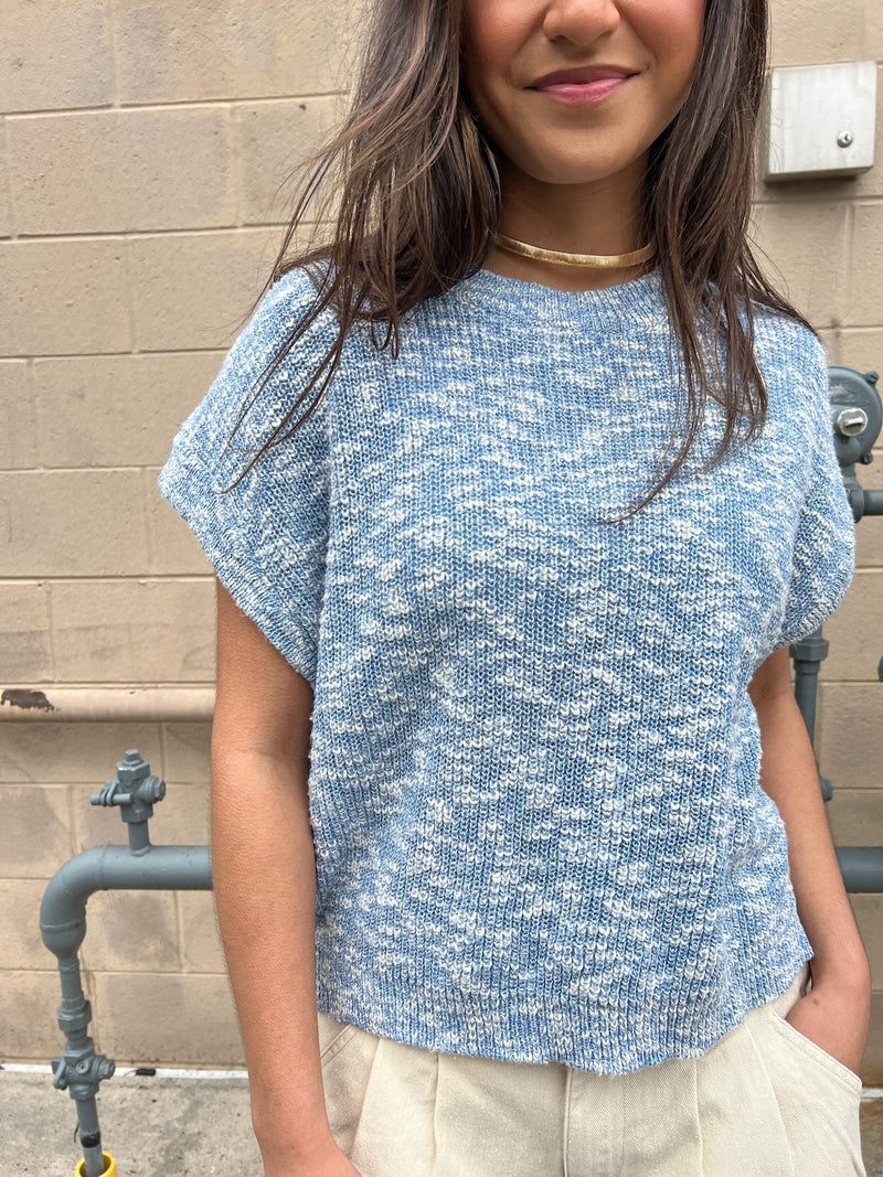 Kaylee Sweater Vest - Blue
