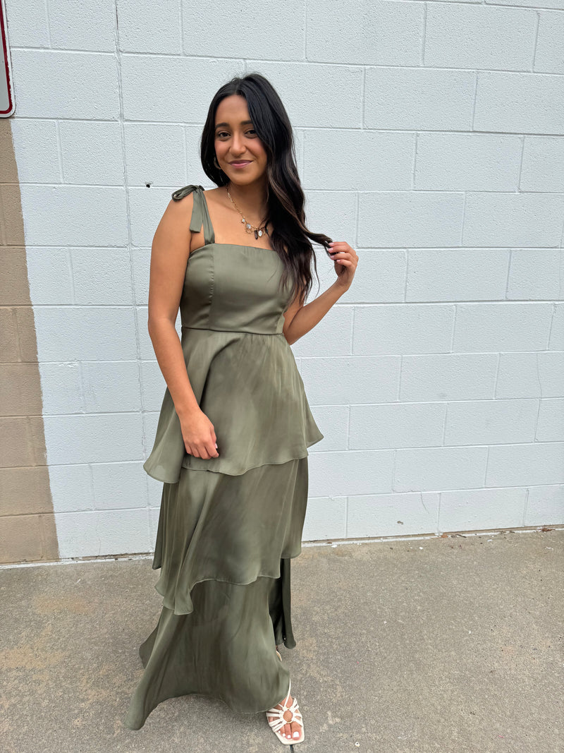 Olive Twist Dress