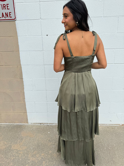 Olive Twist Dress