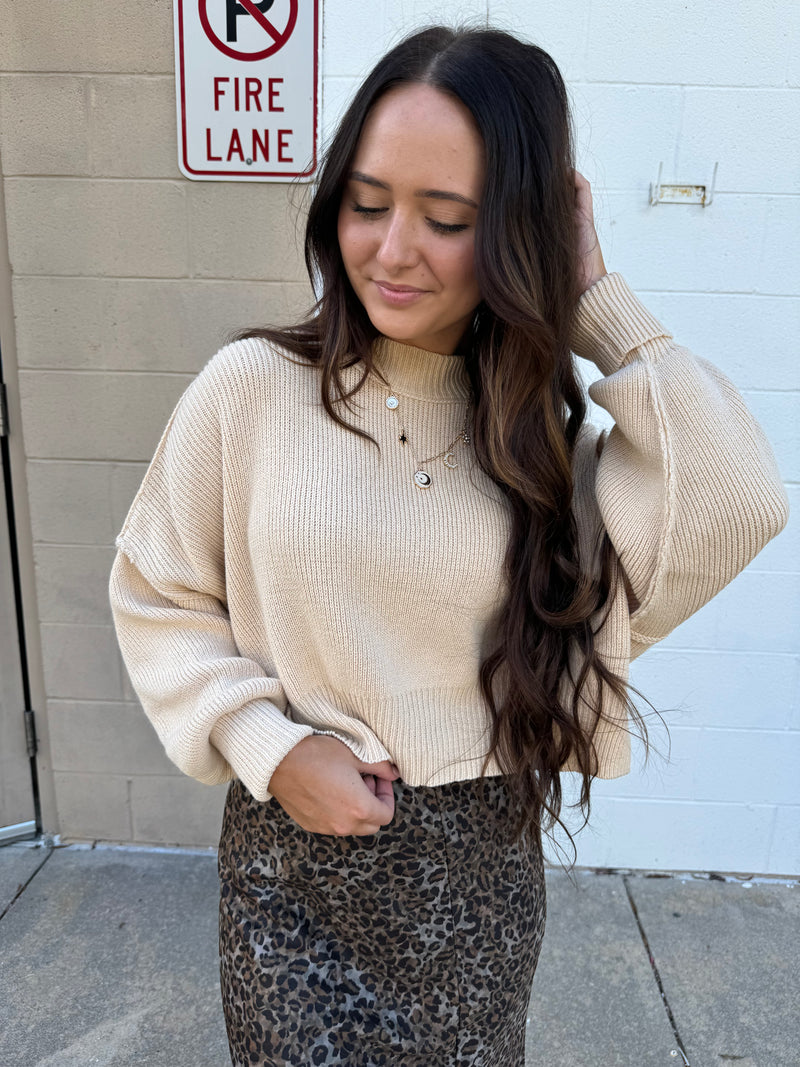 Easy Does It Sweater - Beige