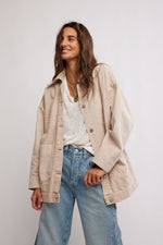 Avery Denim Jacket - Sand