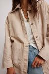 Avery Denim Jacket - Sand