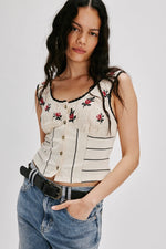 Rose Bud Knit Top