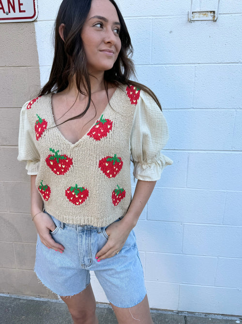Strawberry Jam Sweater