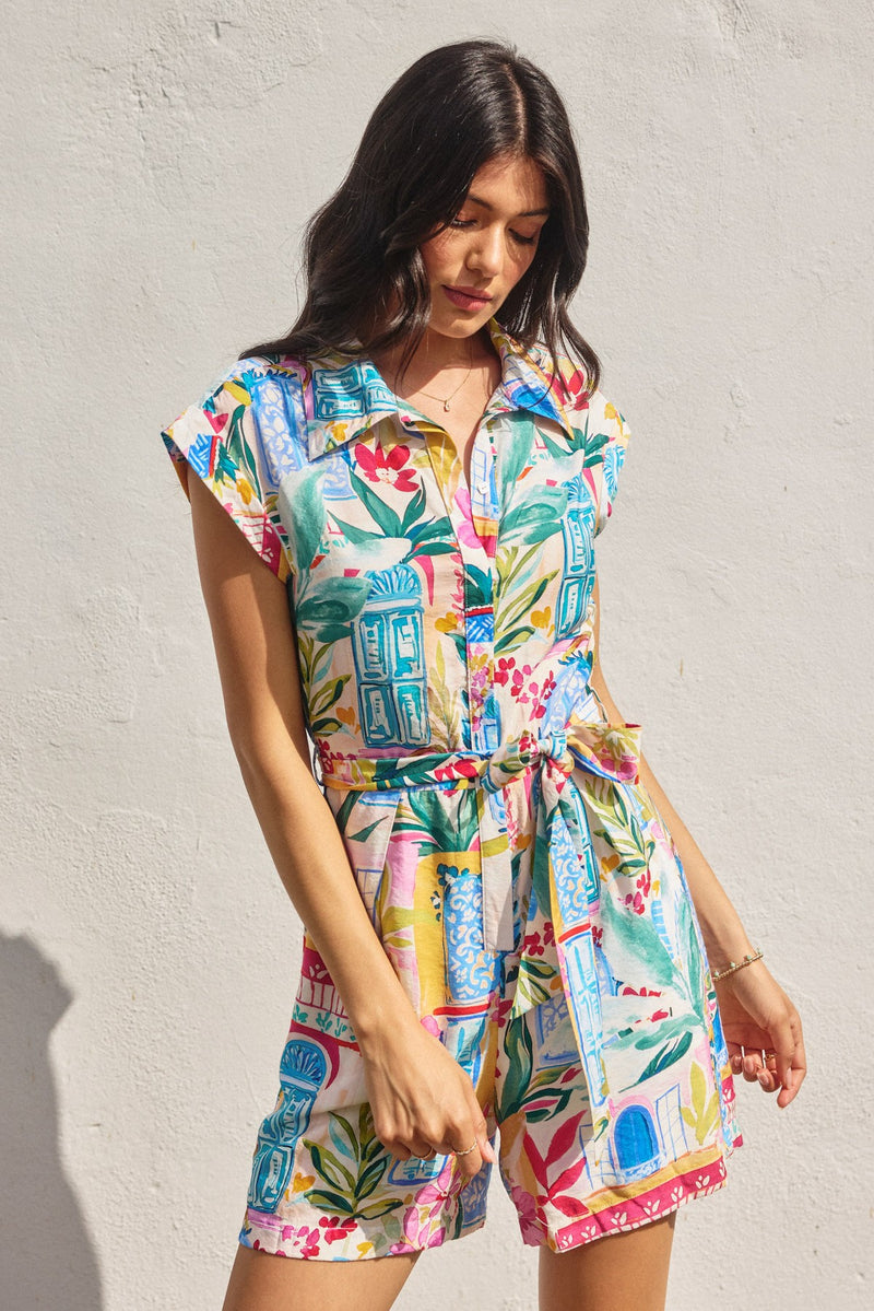 Mosaic Vineyard Romper