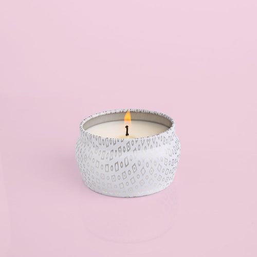 Volcano Signature White Mini Tin Candle